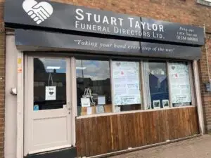 Shop Front of Stuart Taylor Funeral Directors Ltd